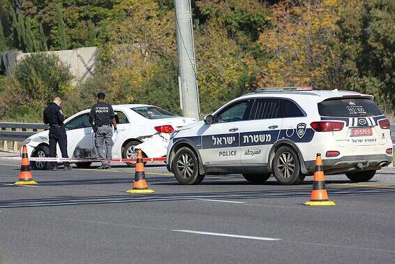 זירת הרצח של עומאר אבו-סעלוק, בצומת נחשונים, בדצמבר // צילום: קוקו