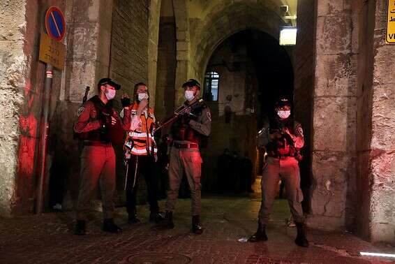 סוכל ניסיון פיגוע בהר הבית. למצולמים אין קשר לכתבה // צילום ארכיון: רויטרס