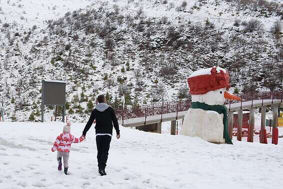 שלג באתר החרמון בגולן // צילום: אייל מרגולין, ג'יני