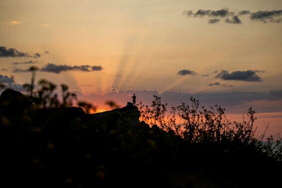 שקיעה בים התיכון // צילום: אי.פי