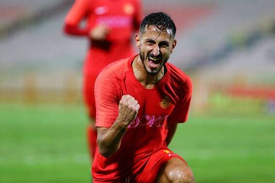 שגיב יחזקאל חוגג מול ב"ש, הערב // צילום: לירון מולדובן