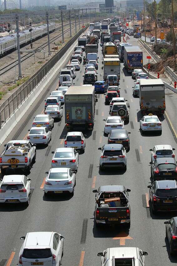 עלייה של 15% בנסועה הפרטית // צילום: קוקו