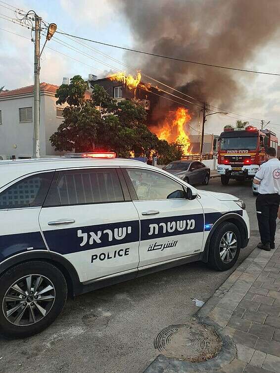 ביתה של הגננת שנשרף בראש העין // צילום: עזרא בצרי