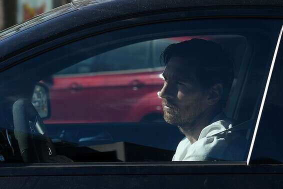 מסי מגיע להיבדק. עזב תוך רבע שעה // צילום: אי-פי