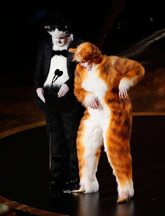 הומור עצמי ראוי להערכה. רבל וילסון וג'יימס קורדן // צילום: REUTERS