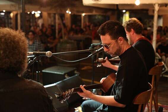 השירים מוגשים בצורתם הטבעית. ג'ירפות בהופעה // צילום: איסט סייד סטורי