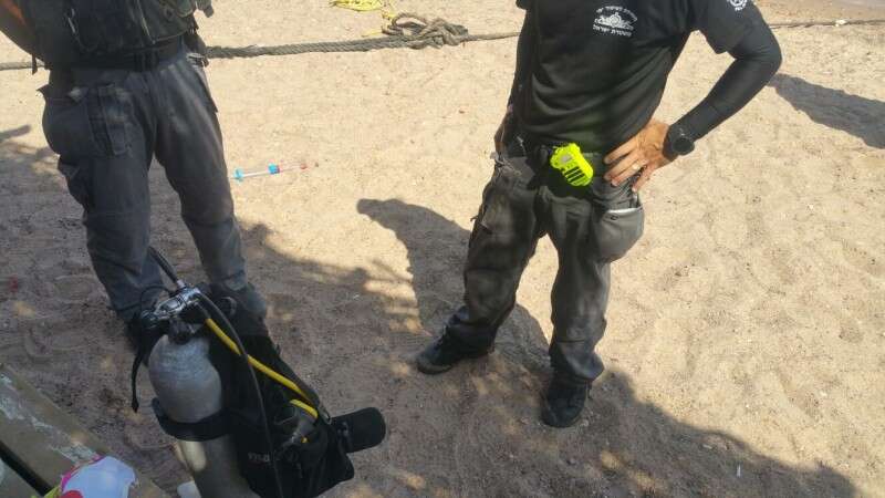 ציוד הצלילה של התיירת // צילום :דוברות המשטרה