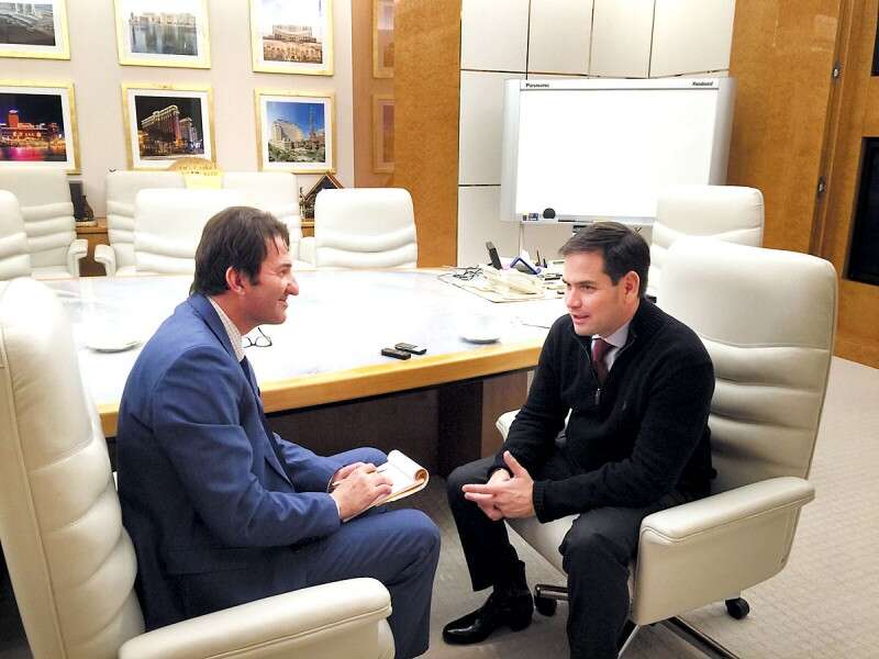 "ברית בנאט"ו מודאגות מאוד מאי נכונותו של הממשל לשלוח נשק הגנתי והתקפי לאוקראינה"; מרקו רוביו