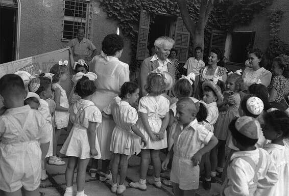 הגיע הזמן להתקדם. בן־גוריון בחגיגת קק"ל // צילום: דוד אלדן/לע"מ