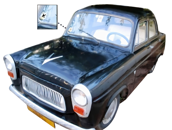 מדבקה להגבלת נסיעה על שמשת רכב, 1950 // צילום: ארכיון אתר נוסטלגיה אונליין