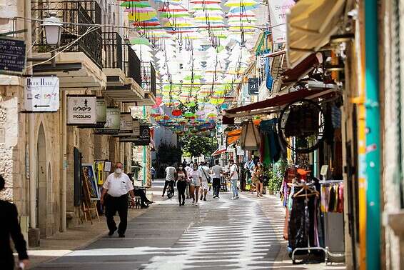 פחות רציחות, יותר אושר. מדרחוב ריבלין בירושלים // צילום: אורן בן חקון