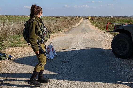 זירת המטענים בגולן // צילום: דובר צה"ל