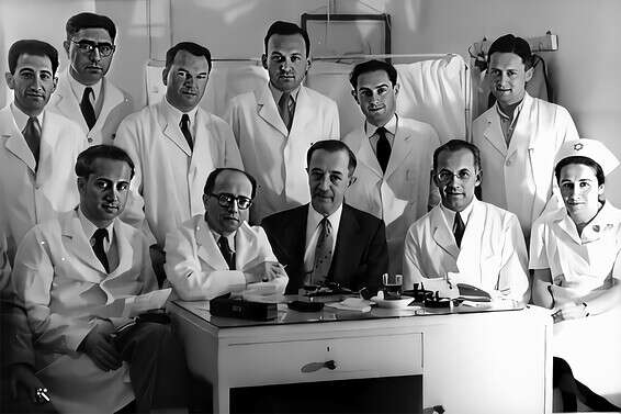 "פלוגת מנתחי הלב", שנות ה־50 // צילום: ארכיון אתר "ביתמונה", אוסף "הדסה"