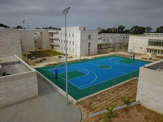 מגרש ספורט גדול לרווחת הכלואים // צילום: דובר צה"ל