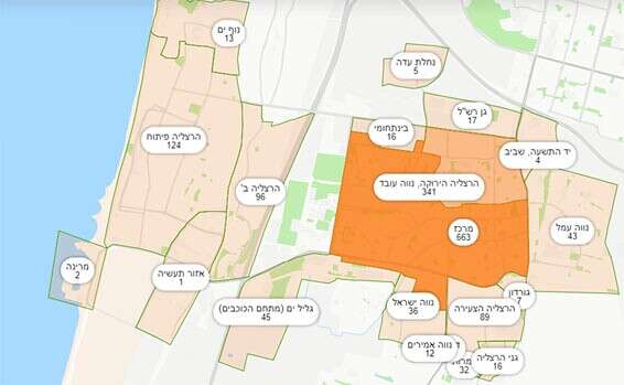 היצע דירות 5 חדרים בשכונות העיר בשנה האחרונה // צילום: מערכת yzer