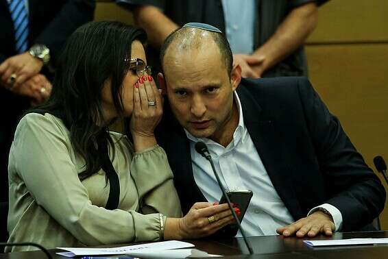 בנט ושקד נצמדים לגנץ? // צילום: אורן בן חקון