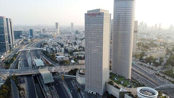 רחובות תל אביב ריקים // צילום רחפן: דני מרון