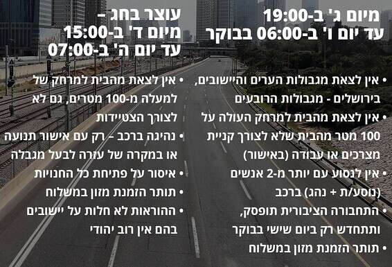 כבישים ריקים בסגר // צילום: גדעון מרקוביץ