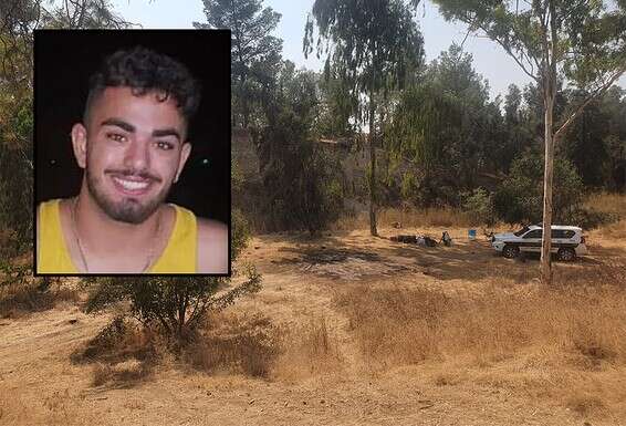 אריאל צפריר ומקום האסון // צילום: באדיבות המשפחה, דוברות המשטרה