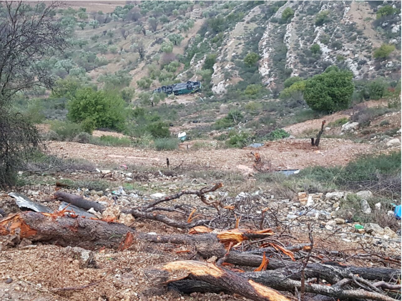 זירת התאונה // צילום: אריק אבולוף/יחל״צ מגילות