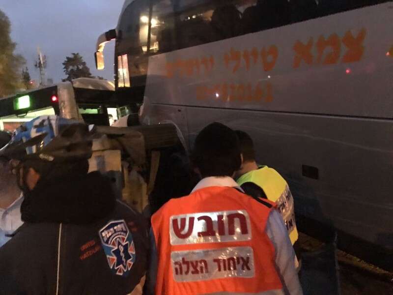 זירת התאונה // צילום: דוברות איחוד הצלה