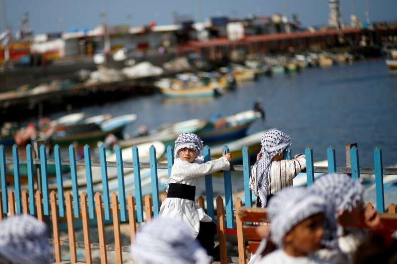 בחמאס שקדו על קבלת פנים למשט  //  צילום ארכיון: רויטרס