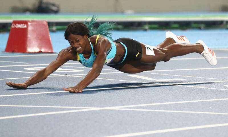 מילר. זורקת את עצמה אל עבר קו הסיום // צילום: Gettyimages