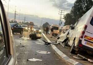 זירת התאונה בצומת בית ליד