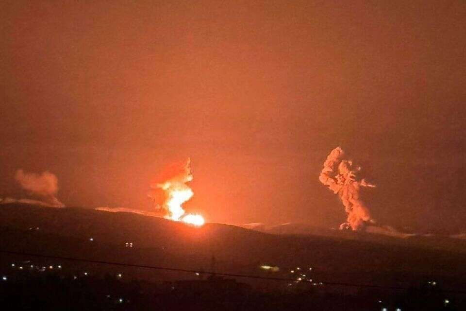 L'attaque israélienne dans la région de Baalbak, réseaux arabes