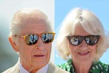 שיזוף מלכותי: המלך צ'ארלס יורד לחוף הים